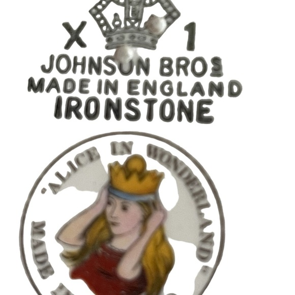 Johnson Bros. Ironstone Alice in Wonderland Walrus Made in England Child’s Bowl - Picture 3 of 4